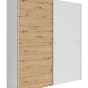 Szafa przesuwna Time 2 170 cm biały/dąb artisan 764442 Szafa przesuwna Time 2 170 cm biały/dąb artisan 764442