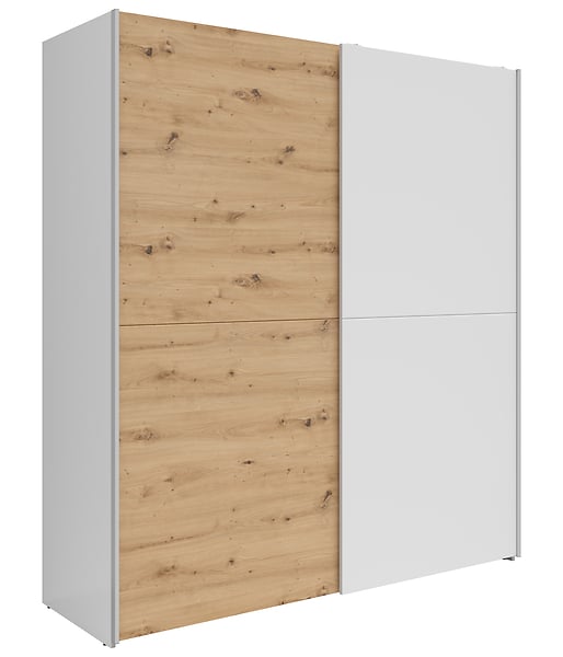 Szafa przesuwna Time 2 170 cm biały/dąb artisan 764442