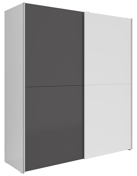 Szafa przesuwna Time 2 170 cm biały/grafit 764394