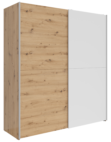 Szafa przesuwna Time 2 170 cm dąb artisan/biały 764396