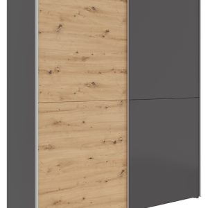 Szafa przesuwna Time 2 170 cm grafit/dąb artisan 764398 Szafa przesuwna Time 2 170 cm grafit/dąb artisan 764398