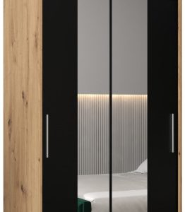 Szafa przesuwna Tokyo 1 100 artisan + czarny z nadstawką 82348 Szafa przesuwna Tokyo 1 100 artisan + czarny z nadstawką 82348