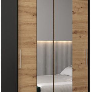 Szafa przesuwna Tokyo 1 120 czarny + artisan z nadstawką 82315