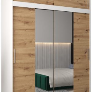 Szafa przesuwna Tokyo 1 180 biały + artisan z nadstawką 82425