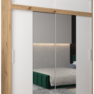 Szafa przesuwna Tokyo 1 200 artisan + biały z nadstawką 82392