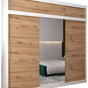 Szafa przesuwna Tokyo 1 250 biały + artisan z nadstawką 105696 Szafa przesuwna Tokyo 1 250 biały + artisan z nadstawką 105696