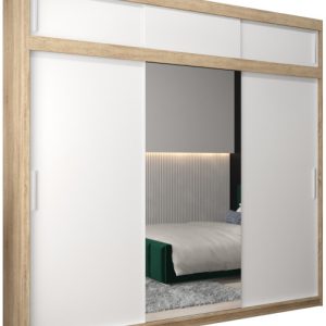 Szafa przesuwna Tokyo 1 250 sonoma + biały z nadstawką 82251 Szafa przesuwna Tokyo 1 250 sonoma + biały z nadstawką 82251