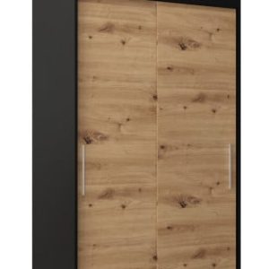 Szafa przesuwna Tokyo 100 czarny + artisan z nadstawką 85524 Szafa przesuwna Tokyo 100 czarny + artisan z nadstawką 85524