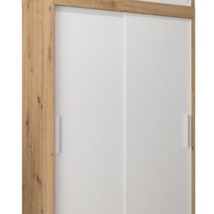 Szafa przesuwna Tokyo 120 artisan + biały z nadstawką 90577 Szafa przesuwna Tokyo 120 artisan + biały z nadstawką 90577