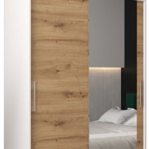 Szafa przesuwna Tokyo 2 120 biały + artisan z nadstawką 82277 Szafa przesuwna Tokyo 2 120 biały + artisan z nadstawką 82277