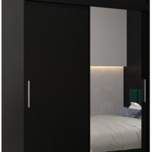 Szafa przesuwna Tokyo 2 150 czarny + czarny z nadstawką 82379 Szafa przesuwna Tokyo 2 150 czarny + czarny z nadstawką 82379