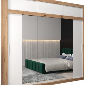 Szafa przesuwna Tokyo 2 250 artisan + biały z nadstawką 82355 Szafa przesuwna Tokyo 2 250 artisan + biały z nadstawką 82355