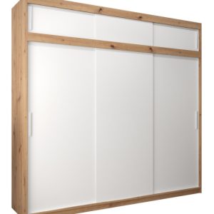 Szafa przesuwna Tokyo 250 artisan + biały z nadstawką 90243 Szafa przesuwna Tokyo 250 artisan + biały z nadstawką 90243
