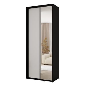 Szafa przesuwna VADO 3 45 x 100 cm, czarny /biały/czarny 824880 Szafa przesuwna VADO 3 45 x 100 cm, czarny /biały/czarny 824880