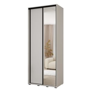 Szafa przesuwna VADO 3 45 x 110 cm, biały /biały/czarny 841160 Szafa przesuwna VADO 3 45 x 110 cm, biały /biały/czarny 841160