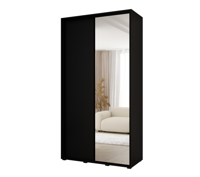 Szafa przesuwna VADO 3 45 x 130 cm, czarny /czarny/czarny 850445