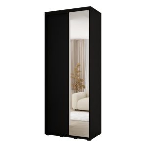 Szafa przesuwna VADO 3 60 x 120 cm, czarny /czarny/czarny 849590 Szafa przesuwna VADO 3 60 x 120 cm, czarny /czarny/czarny 849590