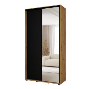 Szafa przesuwna VADO 3 60 x 140 cm, dąb artisan /czarny /czarny 851357 Szafa przesuwna VADO 3 60 x 140 cm, dąb artisan /czarny /czarny 851357