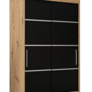 Szafa przesuwna Verona 1 100 artisan + czarny z nadstawką 97137 Szafa przesuwna Verona 1 100 artisan + czarny z nadstawką 97137