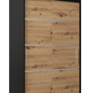 Szafa przesuwna Verona 1 100 czarny + artisan z nadstawką 97122 Szafa przesuwna Verona 1 100 czarny + artisan z nadstawką 97122