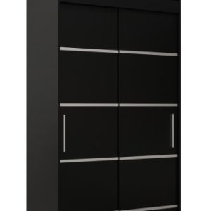 Szafa przesuwna Verona 1 100 czarny + czarny z nadstawką 97402 Szafa przesuwna Verona 1 100 czarny + czarny z nadstawką 97402