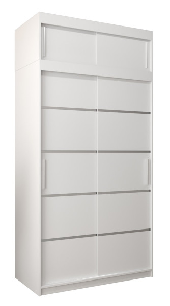 Szafa przesuwna Verona 1 120 biały + biały z nadstawką 97449
