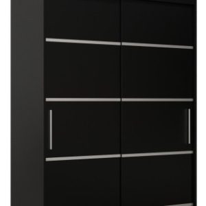 Szafa przesuwna Verona 1 120 czarny + czarny z nadstawką 97127