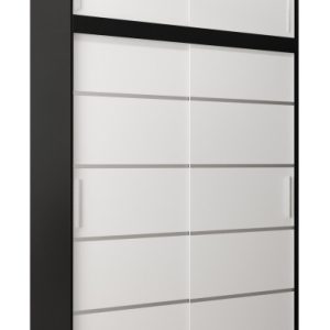 Szafa przesuwna Verona 1 150 czarby + biały z nadstawką 97111 Szafa przesuwna Verona 1 150 czarby + biały z nadstawką 97111