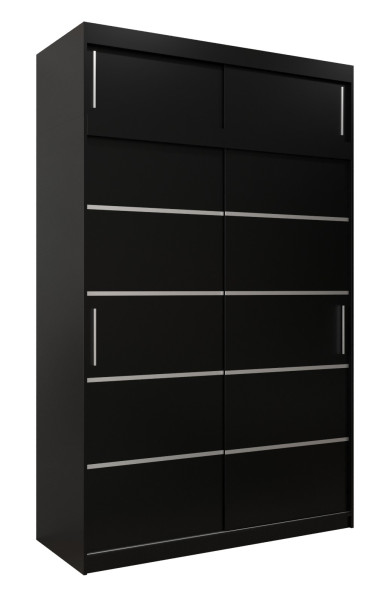 Szafa przesuwna Verona 1 150 czarny + czarny z nadstawką 97041