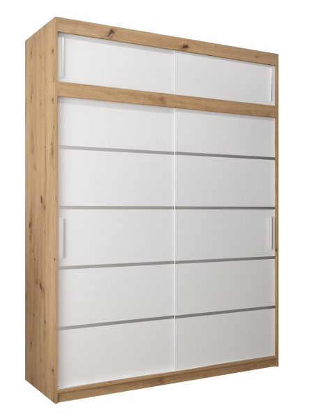 Szafa przesuwna Verona 1 180 artisan + biały z nadstawką 97431