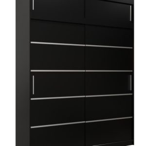 Szafa przesuwna Verona 1 180 czarny + czarny z nadstawką 97093 Szafa przesuwna Verona 1 180 czarny + czarny z nadstawką 97093