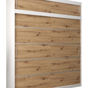 Szafa przesuwna Verona 1 200 biały + artisan z nadstawką 97475