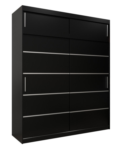 Szafa przesuwna Verona 1 200 czarny + czarny z nadstawką 97559