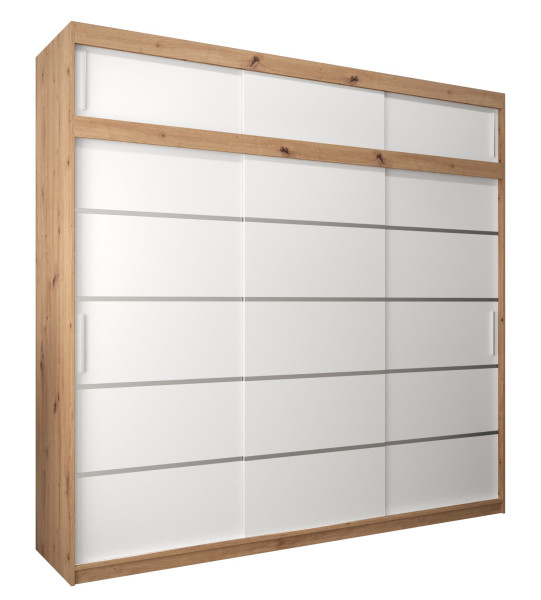 Szafa przesuwna Verona 1 250 artisan + biały z nadstawką 96993