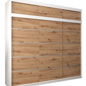 Szafa przesuwna Verona 1 250 biały + artisan z nadstawką 97113 Szafa przesuwna Verona 1 250 biały + artisan z nadstawką 97113