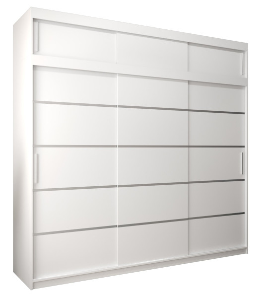 Szafa przesuwna Verona 1 250 biały + biały z nadstawką 97308