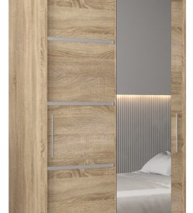 Szafa przesuwna Verona 2 100 sonoma + sonoma z nadstawką 97151 Szafa przesuwna Verona 2 100 sonoma + sonoma z nadstawką 97151