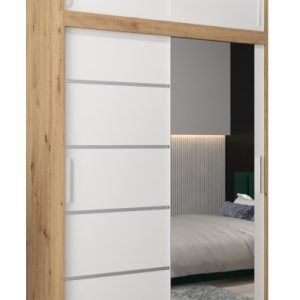 Szafa przesuwna Verona 2 150 artisan + biały z nadstawką 97463 Szafa przesuwna Verona 2 150 artisan + biały z nadstawką 97463