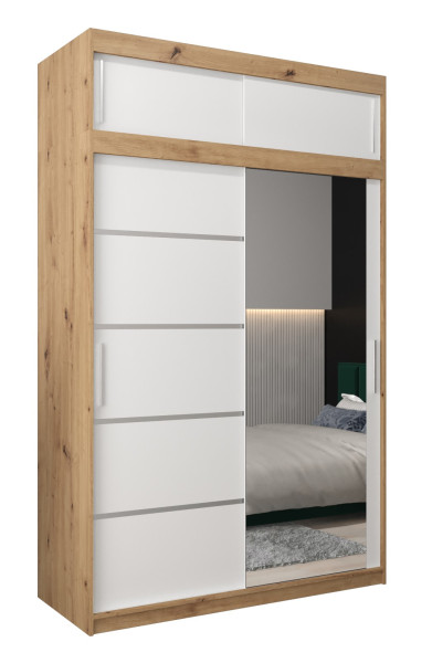 Szafa przesuwna Verona 2 150 artisan + biały z nadstawką 97463
