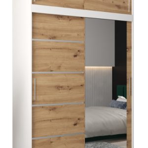 Szafa przesuwna Verona 2 150 biały + artisan z nadstawką 97335 Szafa przesuwna Verona 2 150 biały + artisan z nadstawką 97335