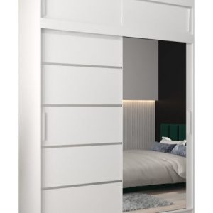 Szafa przesuwna Verona 2 180 biały + biały z nadstawką 97253 Szafa przesuwna Verona 2 180 biały + biały z nadstawką 97253