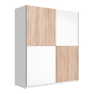 Szafa przesuwna Victoria 170 cm biały/dąb sonoma 782841 Szafa przesuwna Victoria 170 cm biały/dąb sonoma 782841