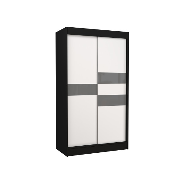 Szafa przesuwna z lacobelem BATIA 120 Black 1018620