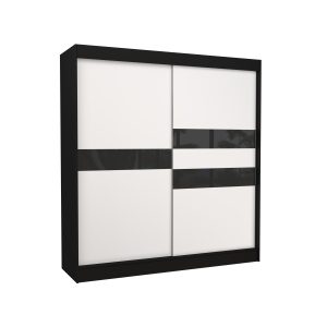 Szafa przesuwna z lacobelem BATIA 200 Black 1018682 Szafa przesuwna z lacobelem BATIA 200 Black 1018682