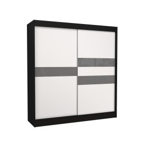 Szafa przesuwna z lacobelem BATIA 200 Black 1018630 Szafa przesuwna z lacobelem BATIA 200 Black 1018630