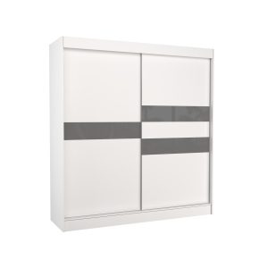 Szafa przesuwna z lacobelem BATIA 200 White 1018637