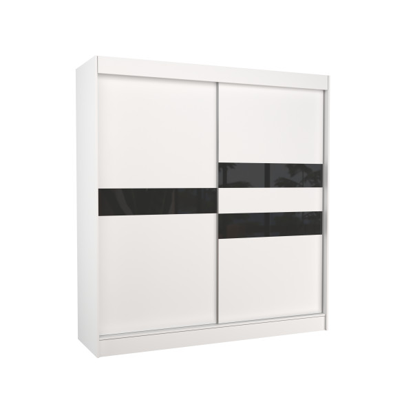 Szafa przesuwna z lacobelem BATIA 200 White 1018614