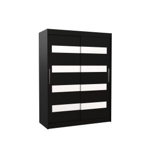 Szafa przesuwna z lacobelem MARTINEZ 150 Black 1019470 Szafa przesuwna z lacobelem MARTINEZ 150 Black 1019470