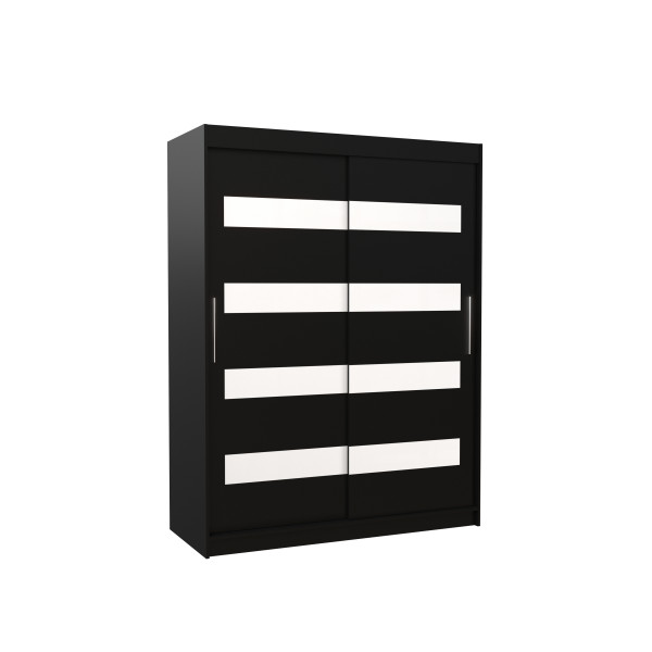 Szafa przesuwna z lacobelem MARTINEZ 150 Black 1019470