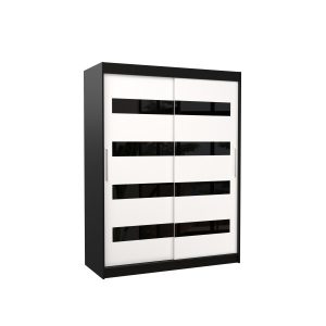 Szafa przesuwna z lacobelem MARTINEZ 150 Black 1019467 Szafa przesuwna z lacobelem MARTINEZ 150 Black 1019467